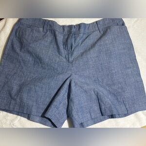 Talbots Chambray Blue Women's Bermudas 16P
